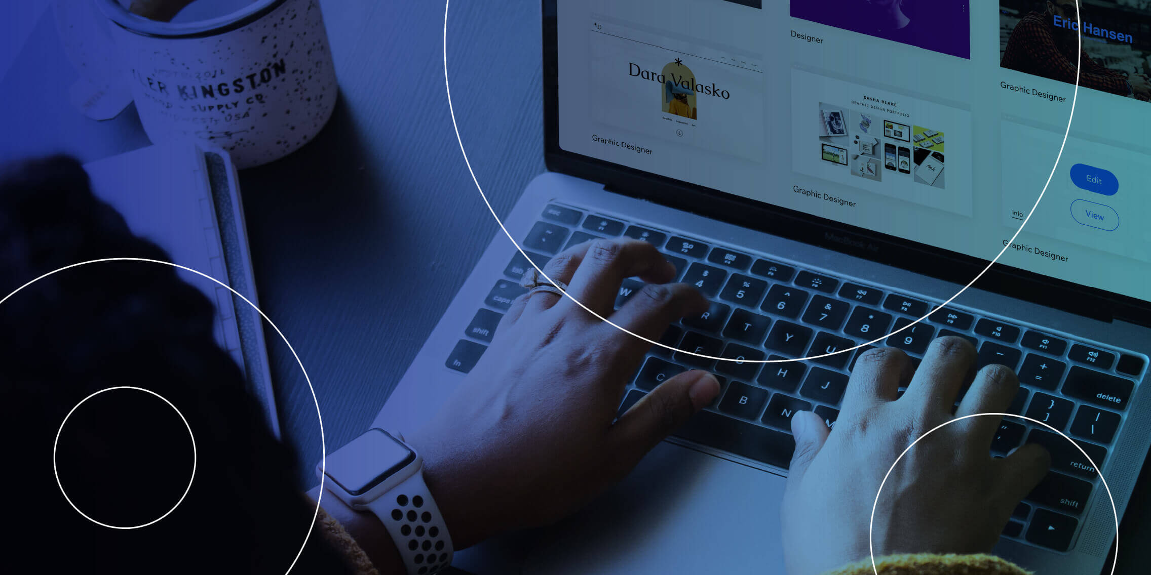 UX designer portfolio header image