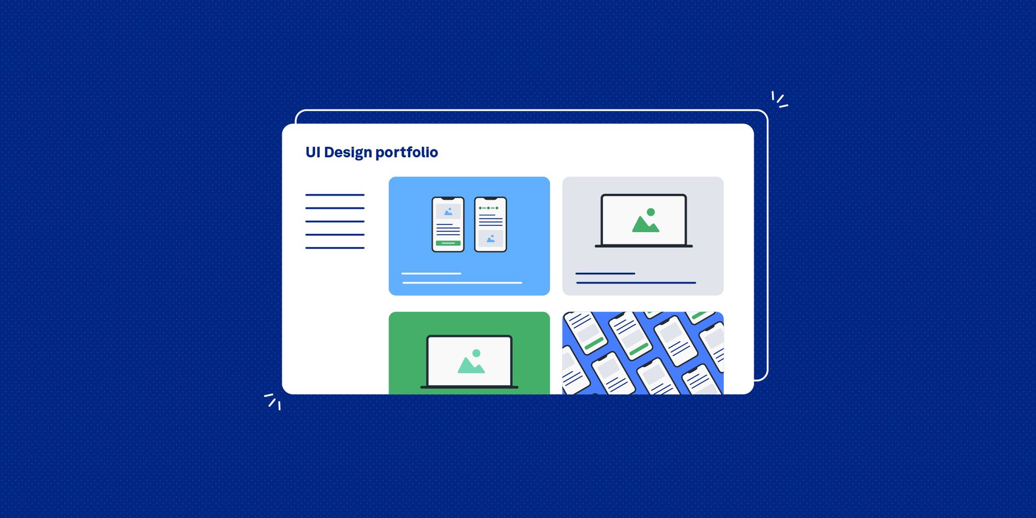 Illustration of UI Design Portfolio.