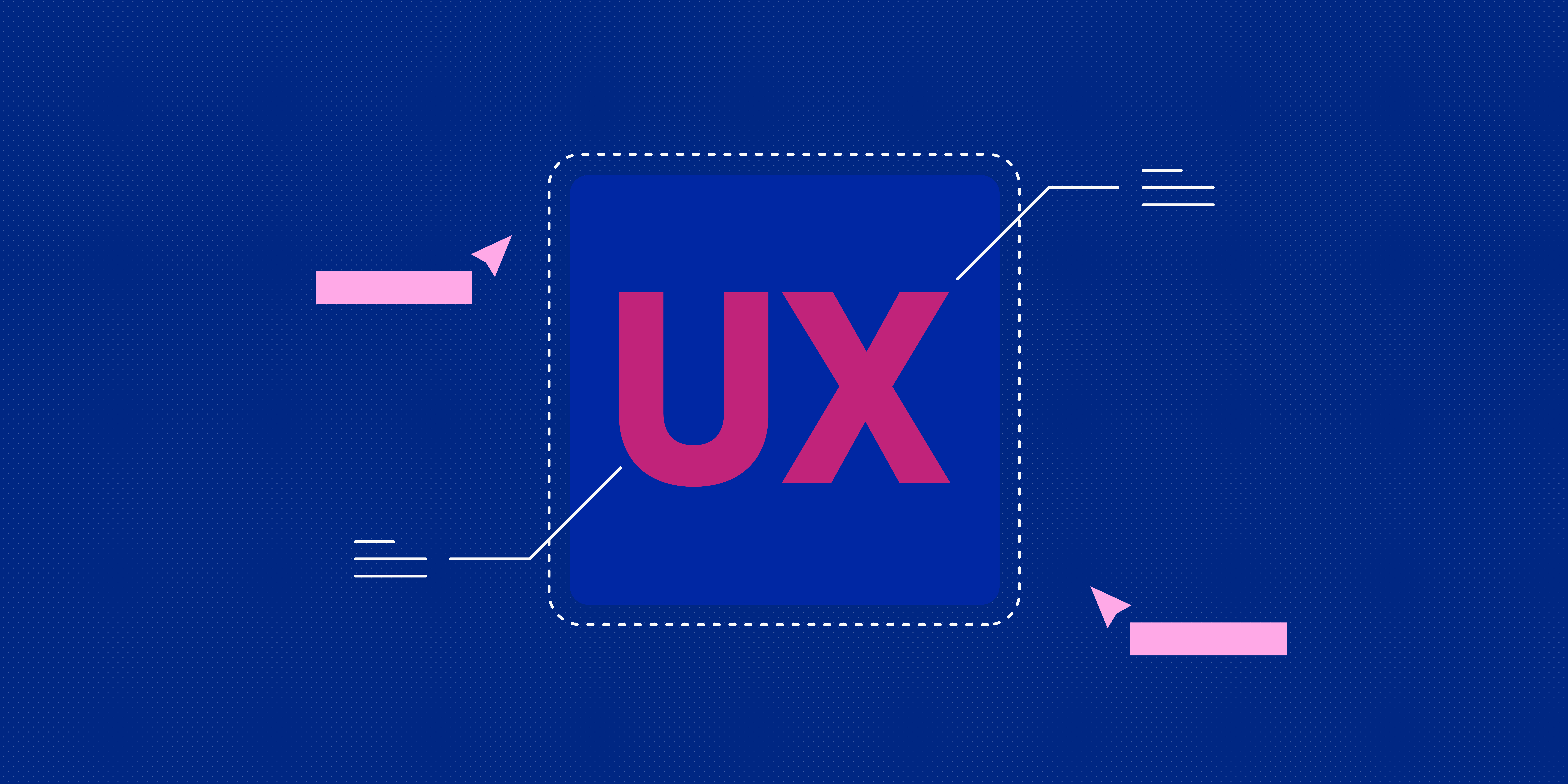 UX Design logo illustration.