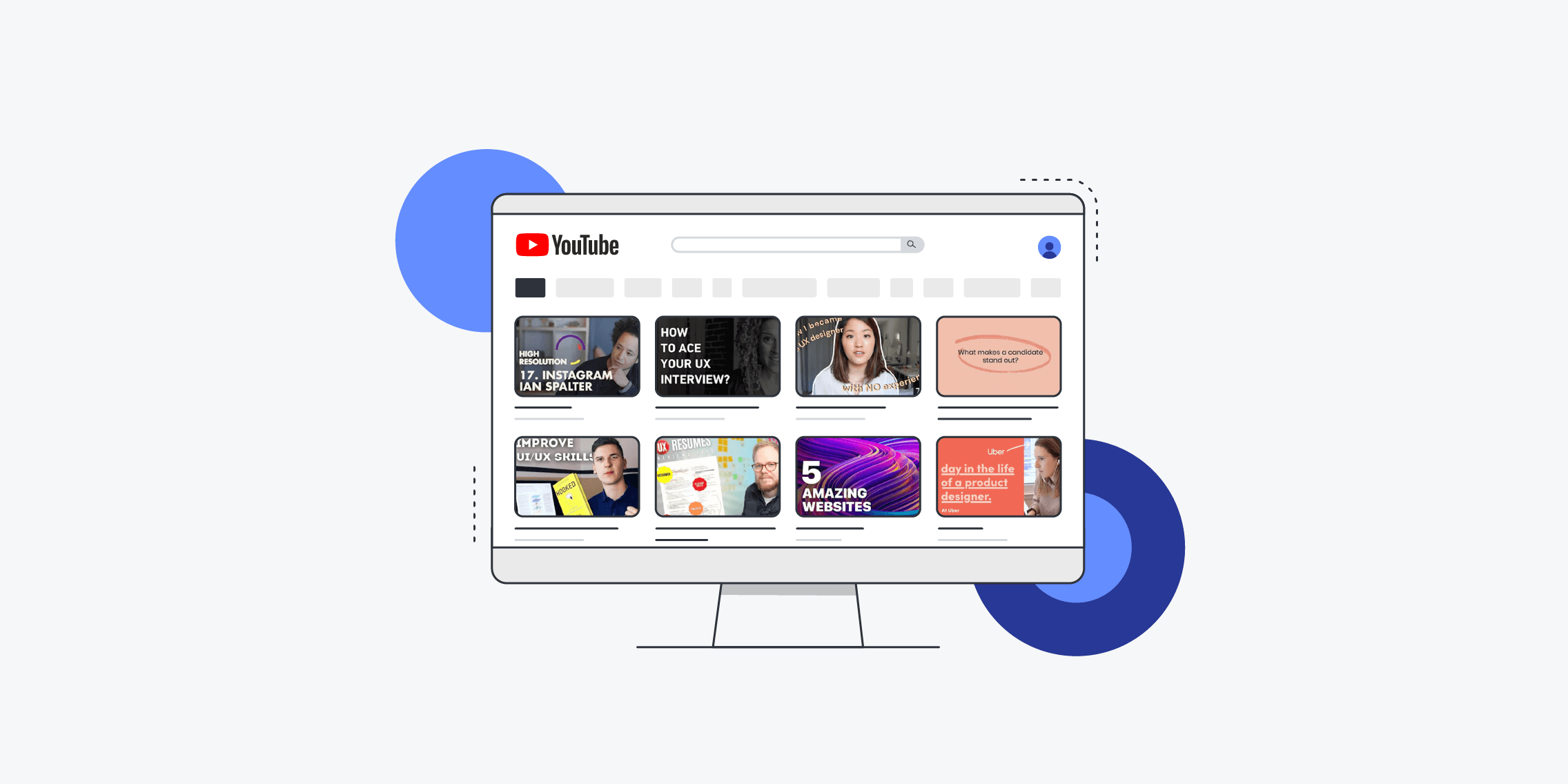 UX Youtube channels blog header image
