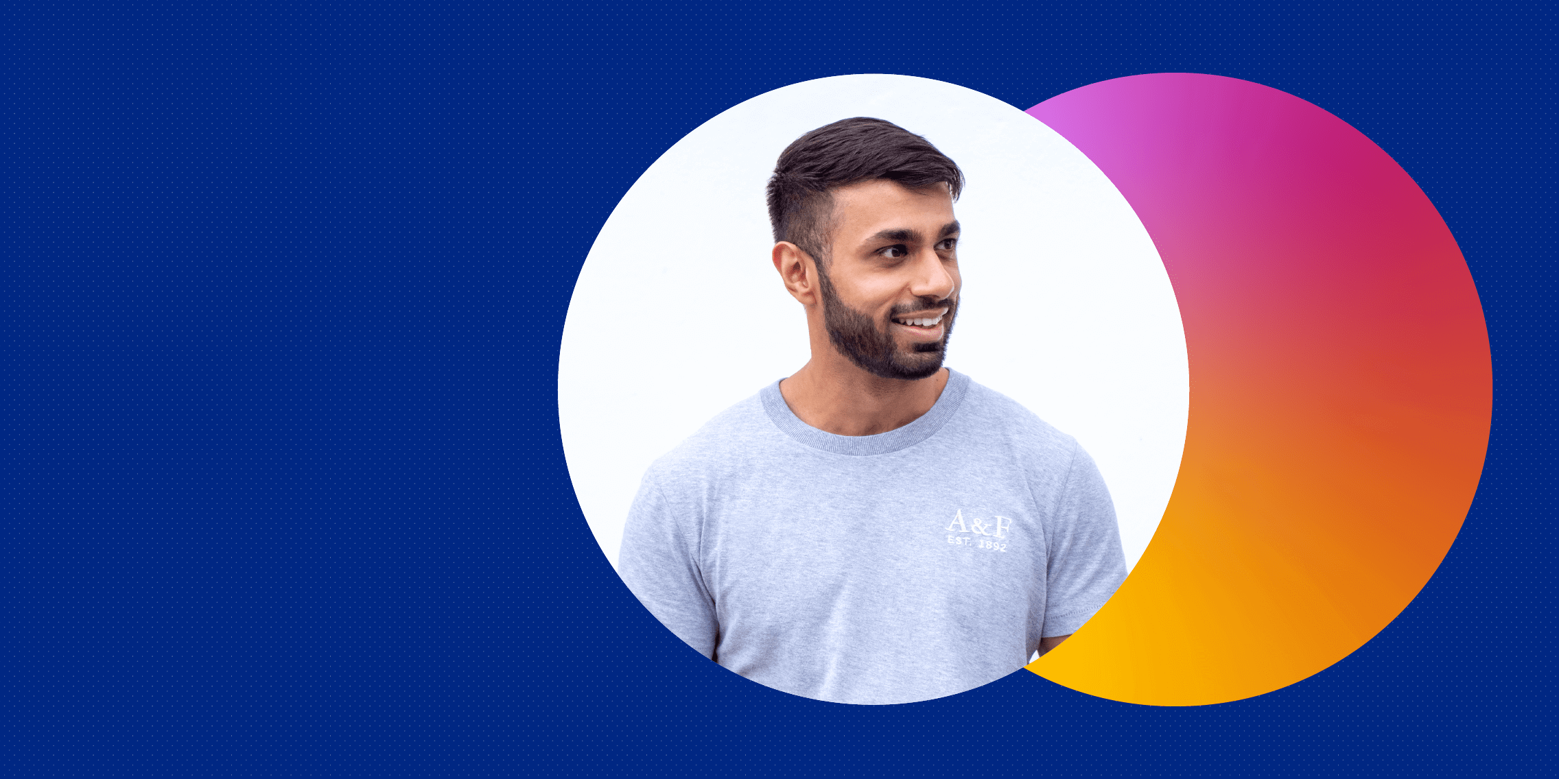 Portrait of Ketan Mistry, a UX/UI designer who transitioned from a graphic design background.