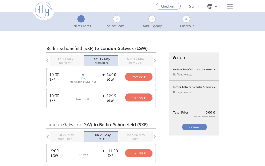 High fidelity prototype - AdobeXD - ux tools