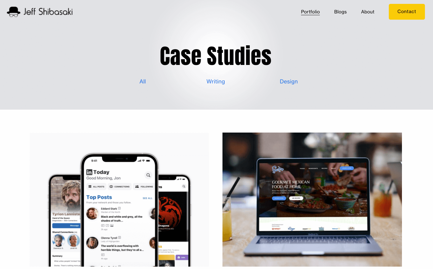 Jeff Shibasaki UX portfolio