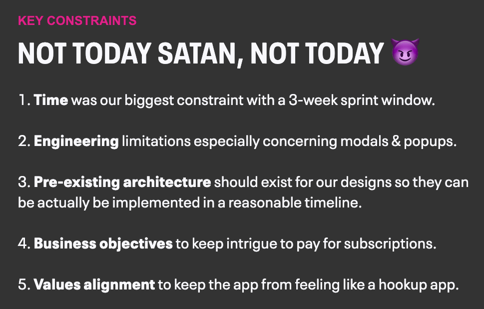 Johnathon Dakarai UX key constraints