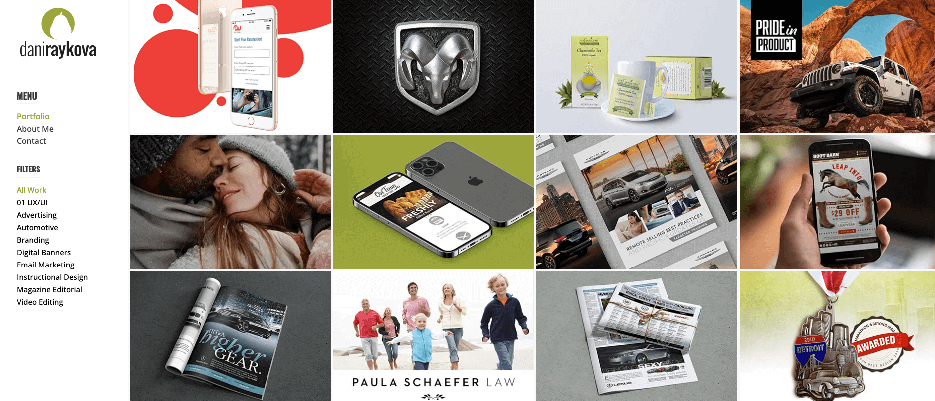 Dani Raykova UX portfolio