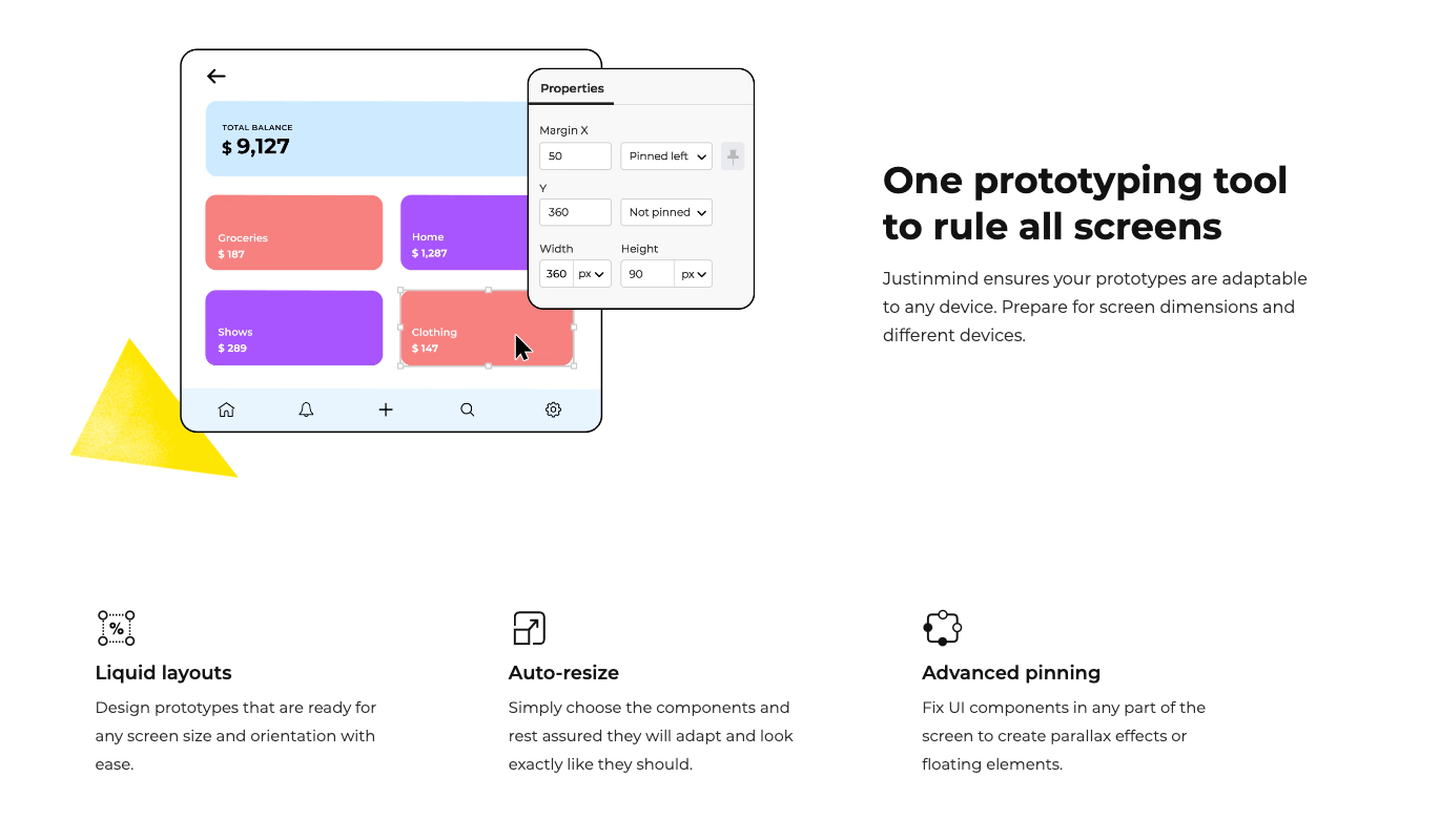 Justinmind prototyping capabilities