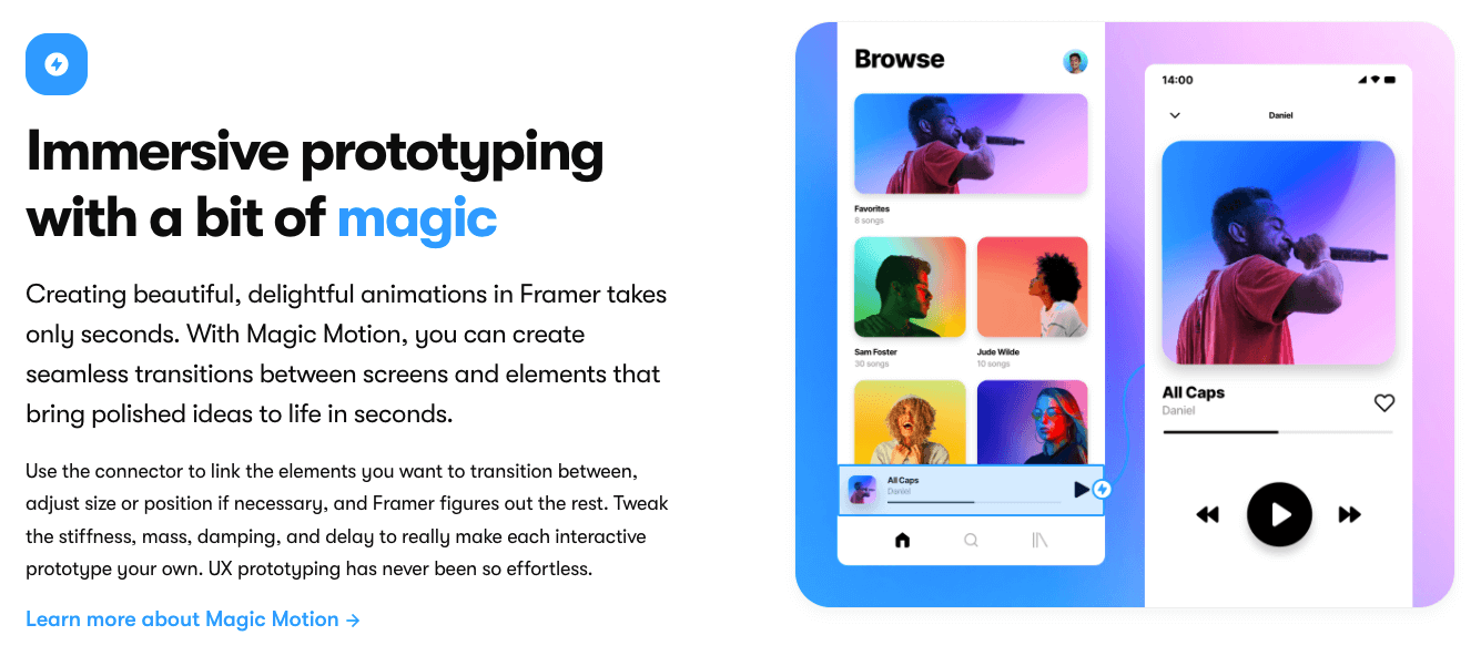 Framer prototyping capabilites explained