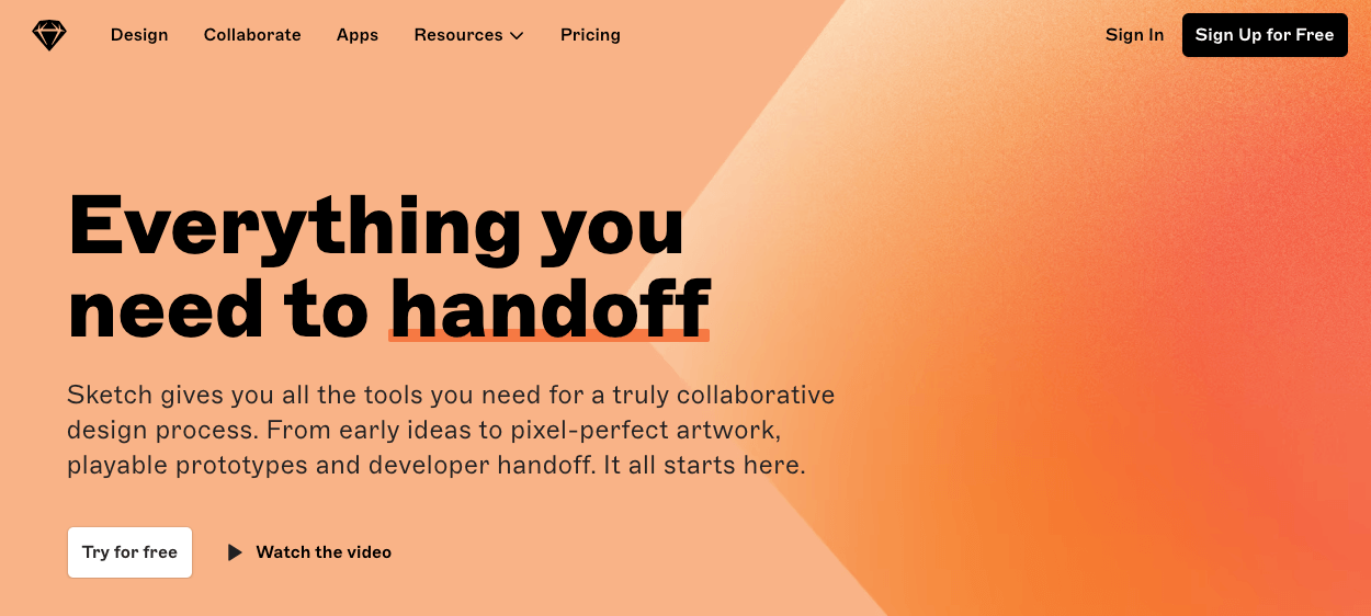 Sketch UI & UX design tool