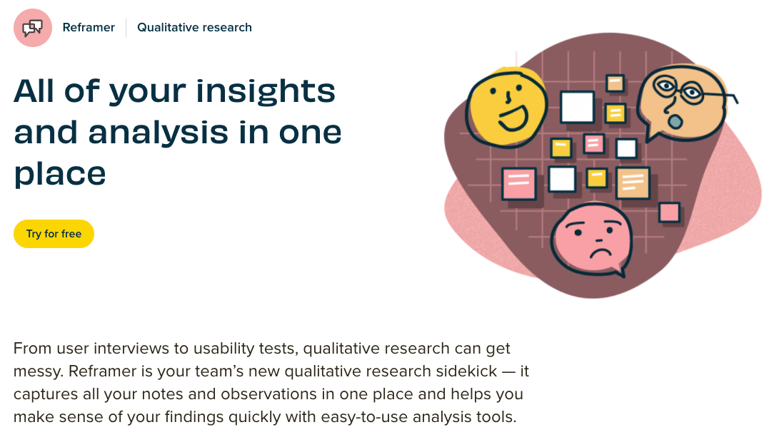 Reframer UX research tools