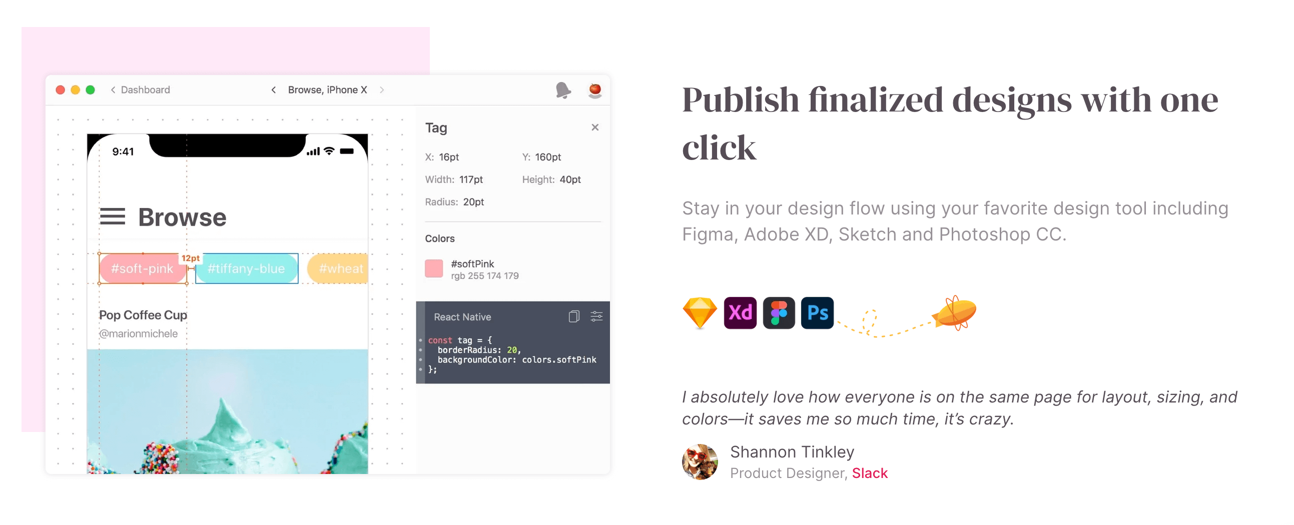 Zeplin UI Design tool