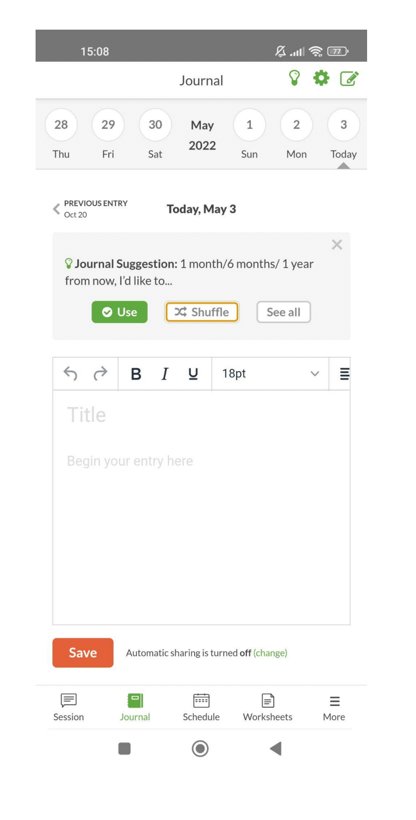 BetterHelp Journal