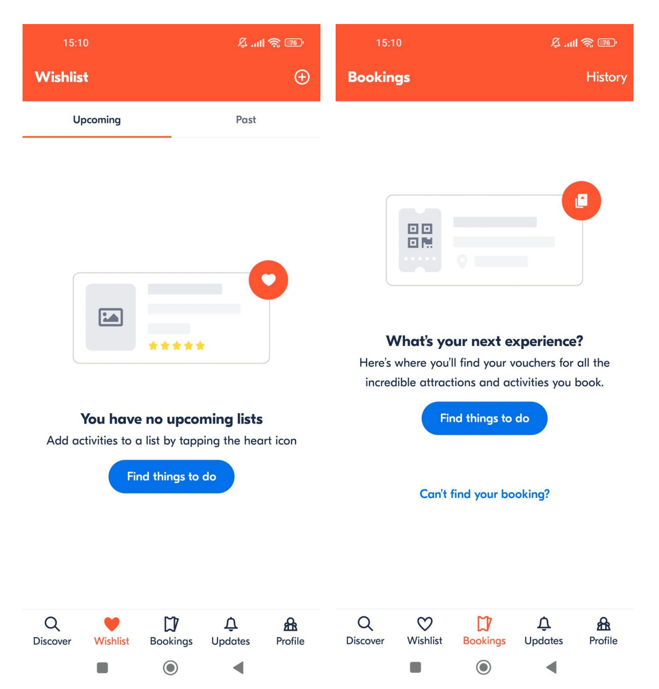 GetYourGuide Wishlist