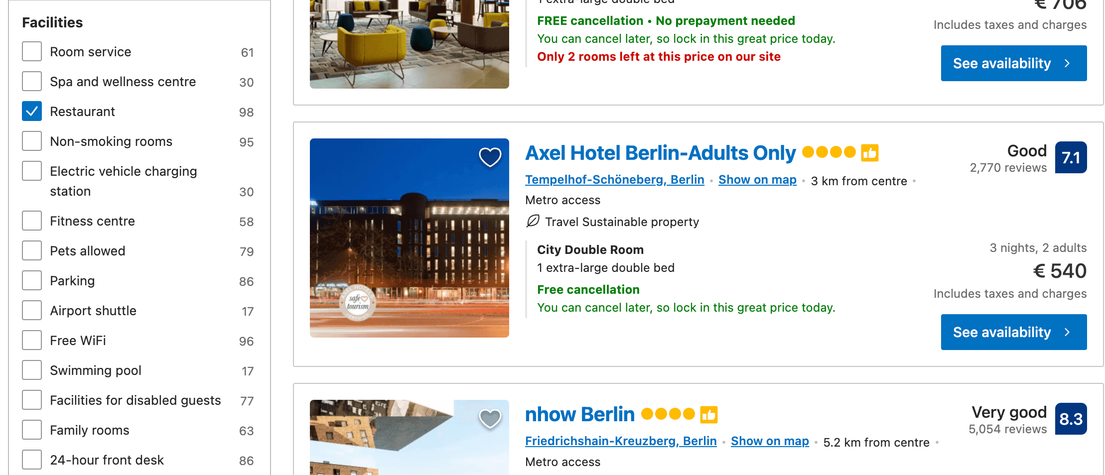 booking.com restaurant finder