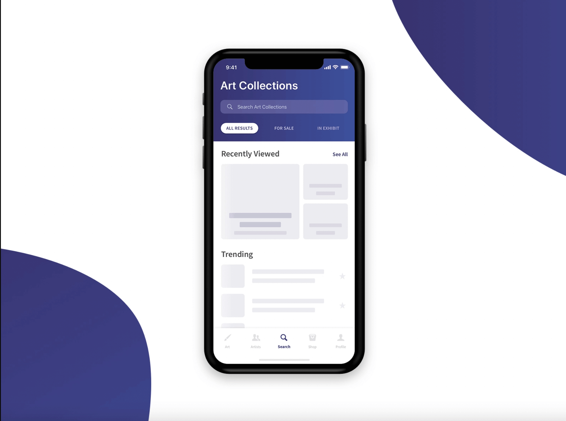 mobile skeleton screen