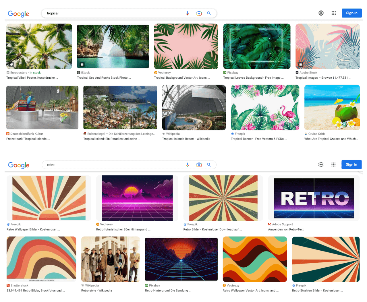 mood board example