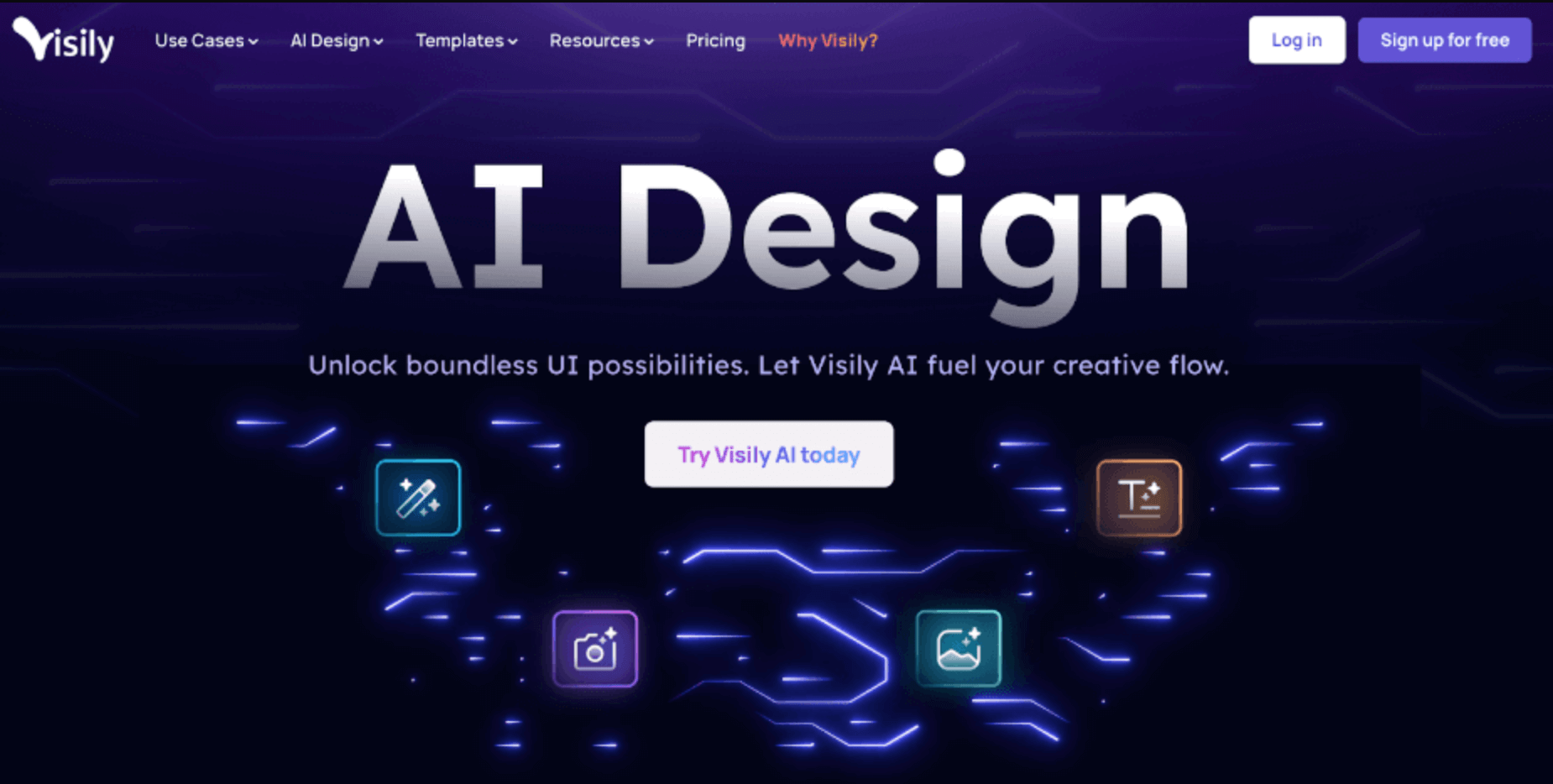 Screenshot of Visily AI