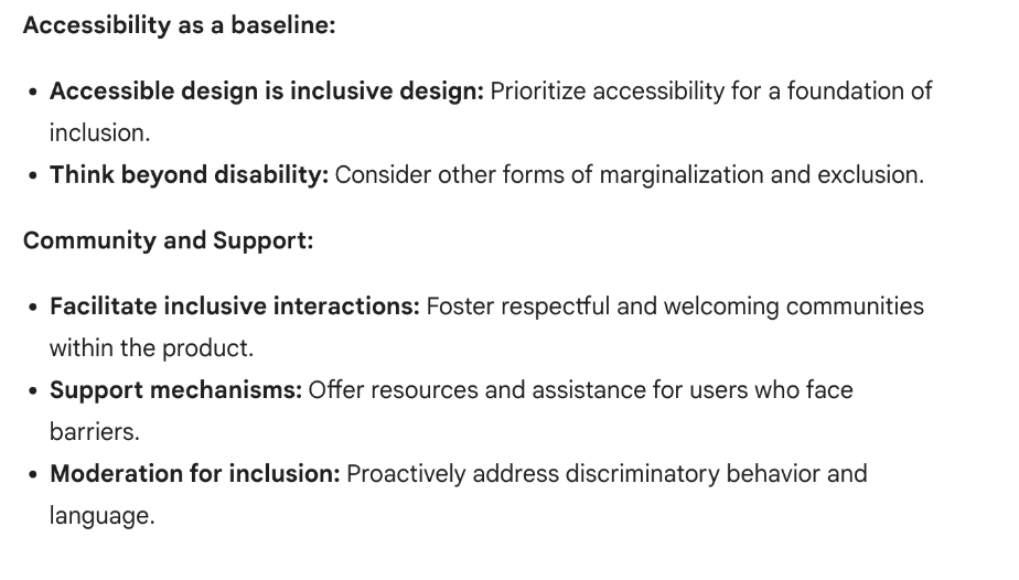 esponding to accessible and inclusive request 