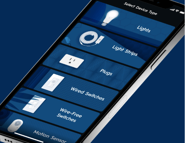 Screenshot of the Cync by GE app to show how it controls appliances