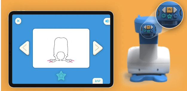 Screen shot of the smart sketcher app to show the sketching functionality