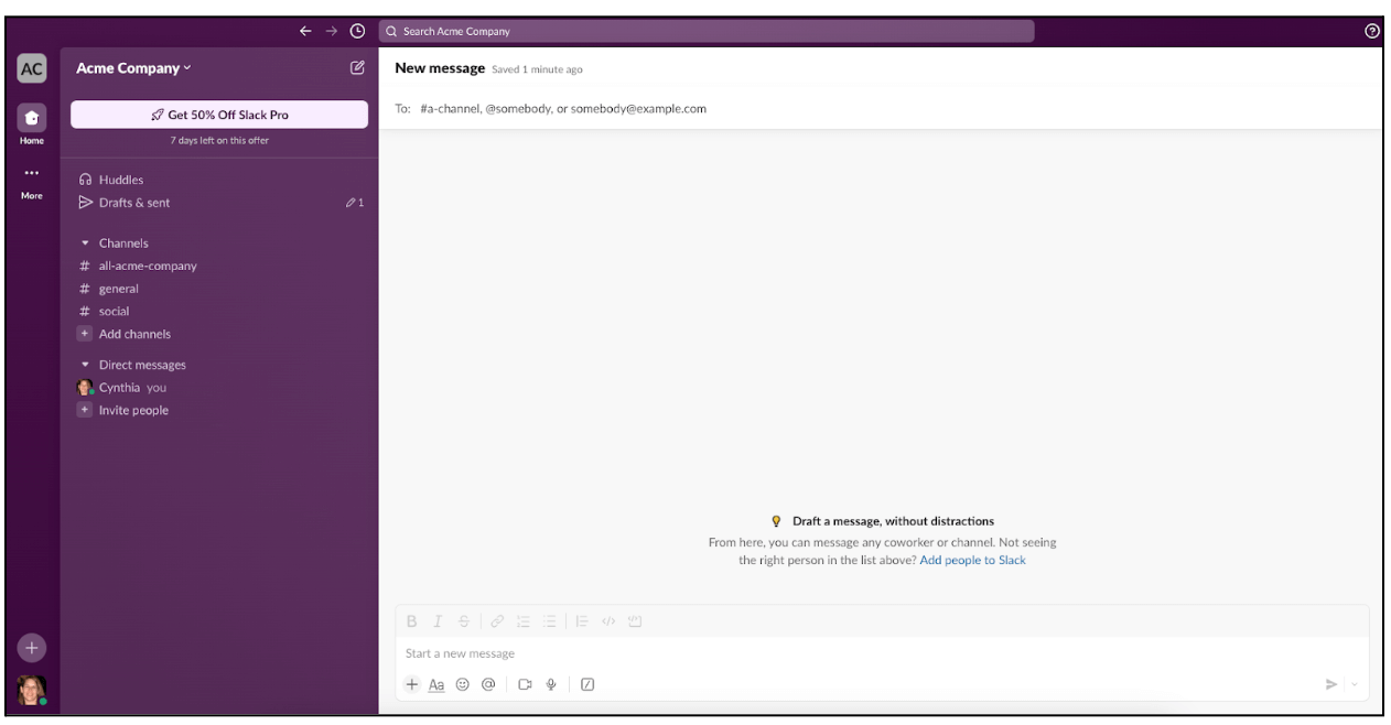 slack interface screenshot