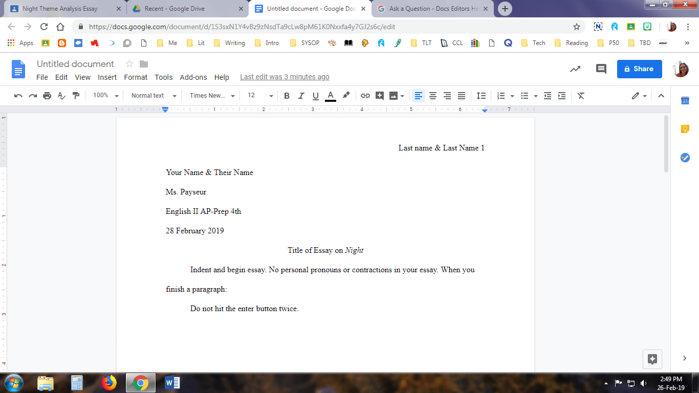 Google docs